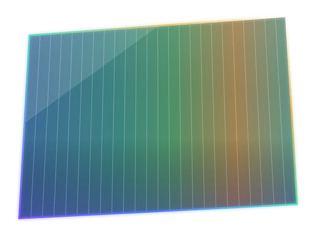 AlphaGlass rigid perovskite panel