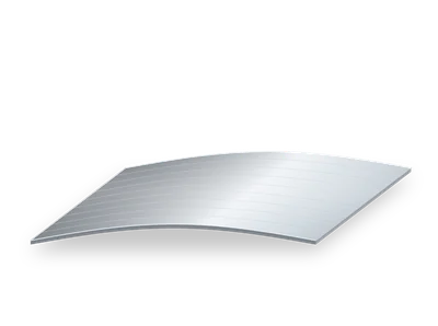 Curved conventional thin-film solar module