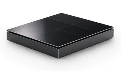 Rigid crystalline silicon solar panel